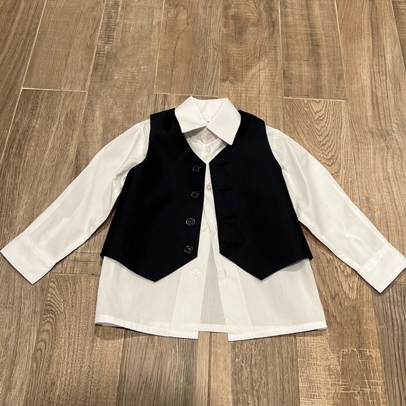 ❗️BUNDLE SALE 4 for $20 - NEW No Tag Boys SHIRT and VEST SET - Size 4 - Picture 2 of 9